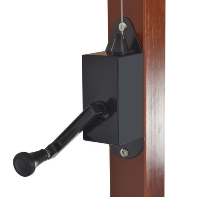 vidaXL Cantilever Garden Parasol with Wooden Pole 400x300 cm Anthracite