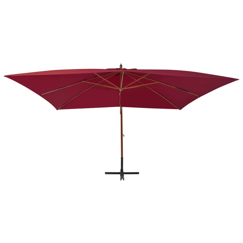 vidaXL Cantilever Garden Parasol with Wooden Pole 400x300 cm Anthracite