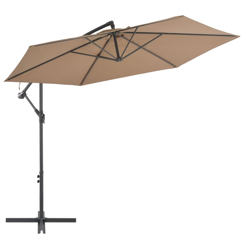 vidaXL Cantilever Garden Parasol with Aluminium Pole 300 cm Anthracite