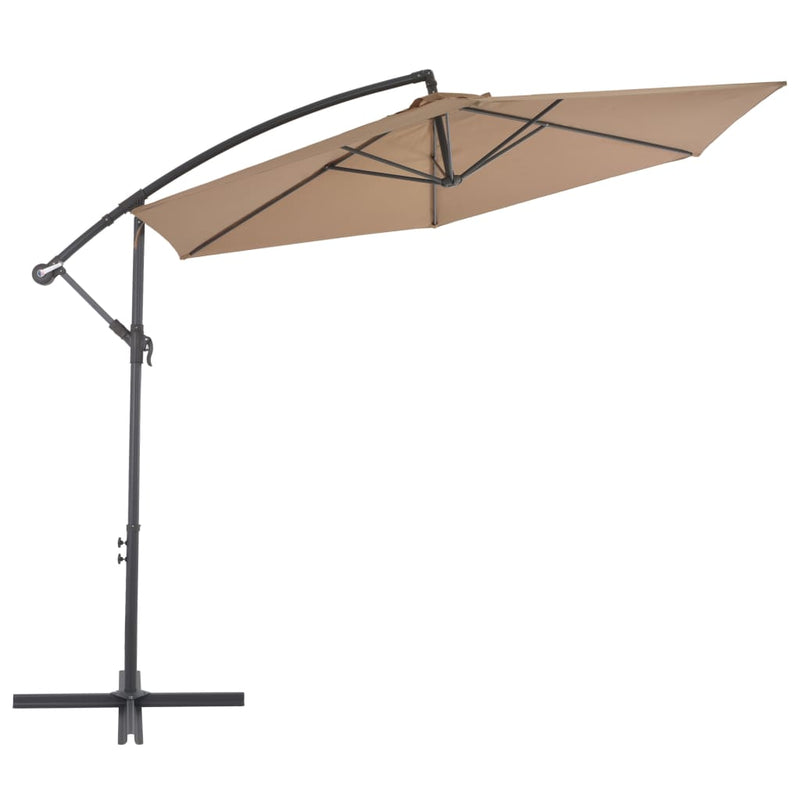vidaXL Cantilever Garden Parasol with Aluminium Pole 300 cm Anthracite