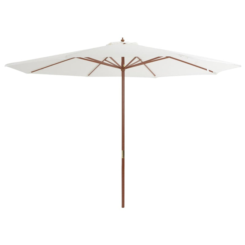 vidaXL Garden Parasol with Wooden Pole 350 cm Anthracite