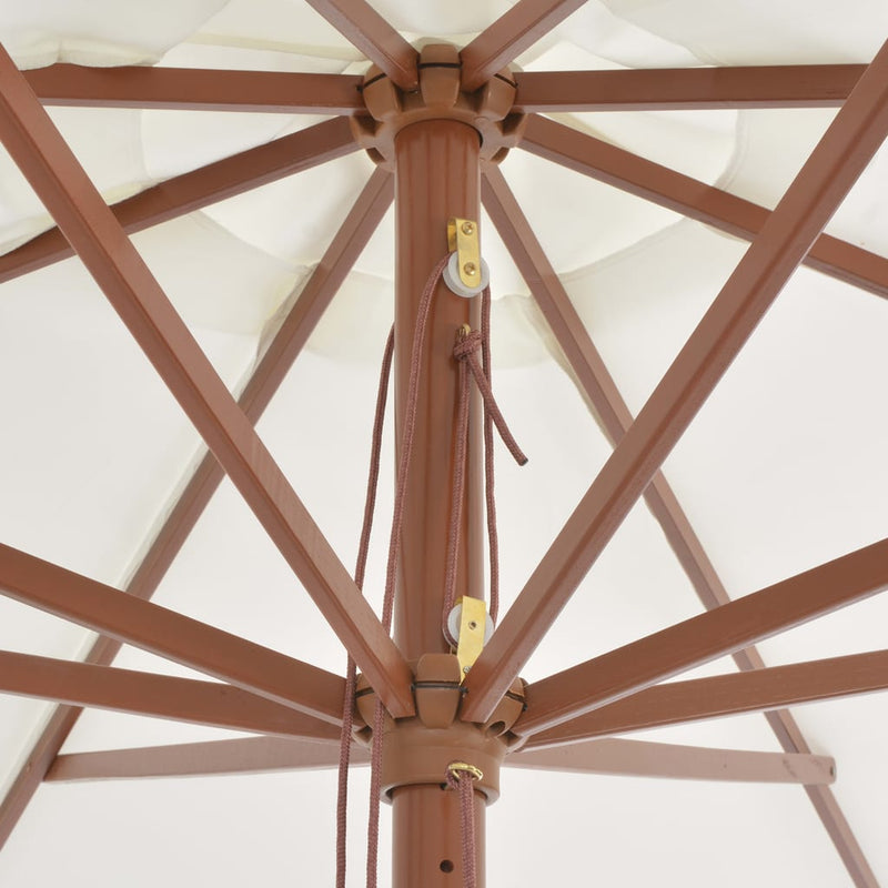 vidaXL Garden Parasol with Wooden Pole 350 cm Anthracite