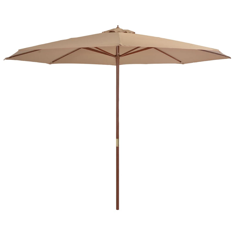 vidaXL Garden Parasol with Wooden Pole 350 cm Anthracite