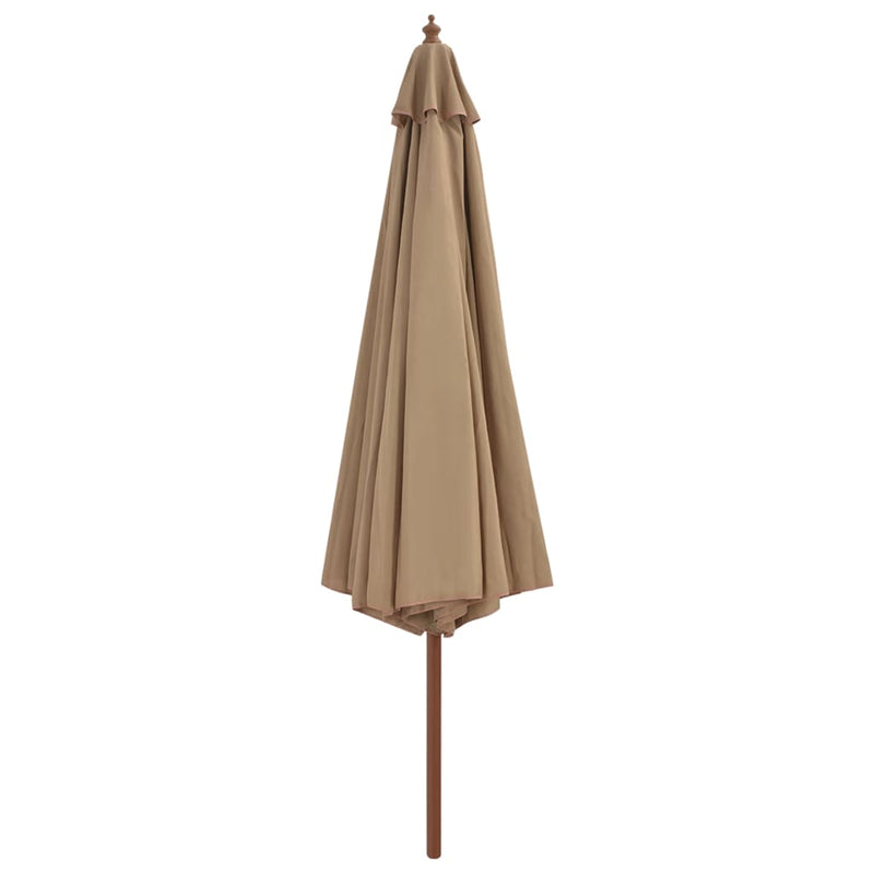 vidaXL Garden Parasol with Wooden Pole 350 cm Anthracite