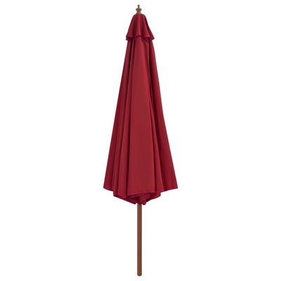 vidaXL Garden Parasol with Wooden Pole 350 cm Anthracite