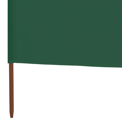 vidaXL 6-panel Wind Screen Fabric 800x80 cm Green