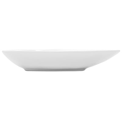 vidaXL Basin Ceramic Black Triangle 645x455x115 mm