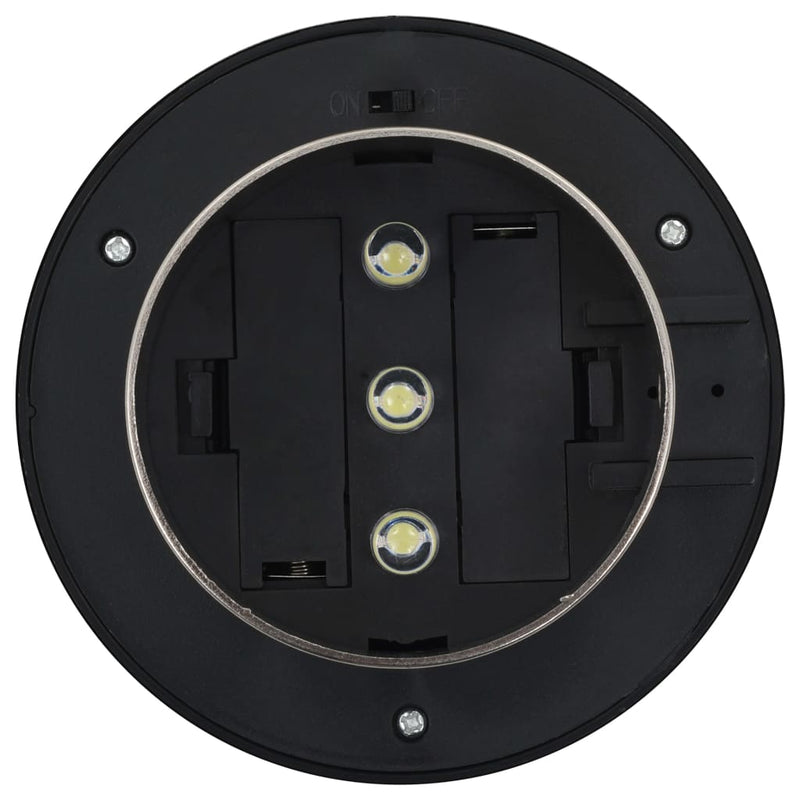 vidaXL Outdoor Solar Lamps 6 pcs LED Square 12 cm Black