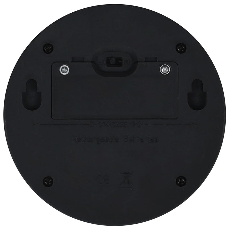 vidaXL Outdoor Solar Wall Lamps LED 12 pcs Round Black