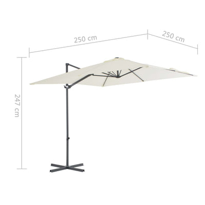 vidaXL Cantilever Garden Parasol with Steel Pole Anthracite 300 cm