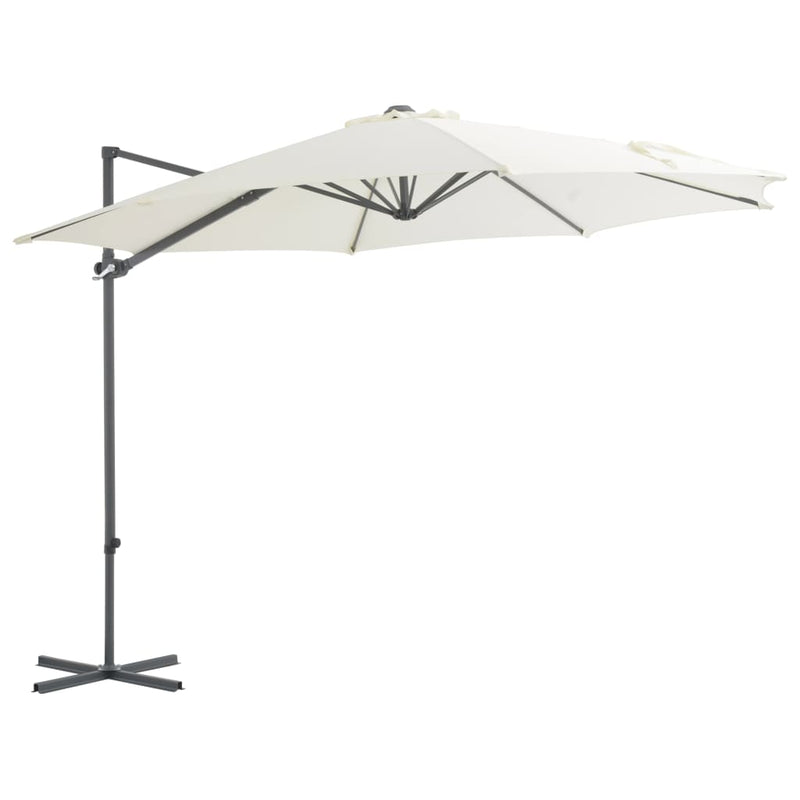 vidaXL Cantilever Garden Parasol with Steel Pole Anthracite 300 cm