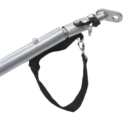 vidaXL Bike Trailer Black and Yellow 65 kg