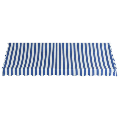 vidaXL Bistro Awning 400x120 cm Blue and White