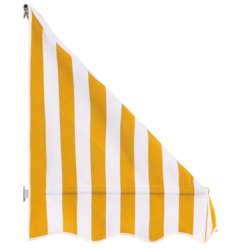 vidaXL Bistro Awning 400x120 cm Blue and White