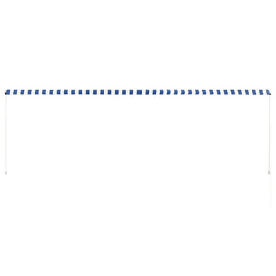 vidaXL Retractable Awning 350x150 cm Blue and White