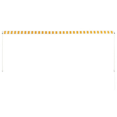 vidaXL Retractable Awning 350x150 cm Blue and White