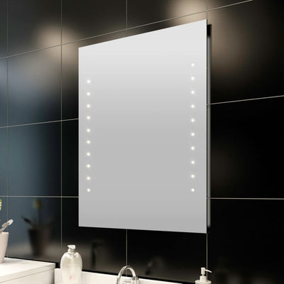 vidaXL Bathroom Mirror 60x80 cm with LED Lights