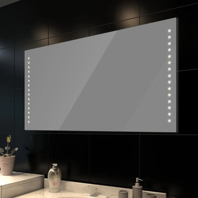 vidaXL Bathroom Mirror 60x80 cm with LED Lights