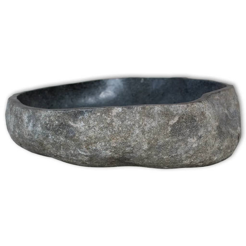 vidaXL Wash Basin River Stone
