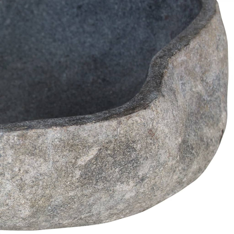 vidaXL Wash Basin River Stone