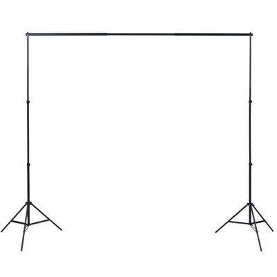 vidaXL Photo Studio Kit with 3 Cotton Backdrops Adjustable Frame 3x6 m