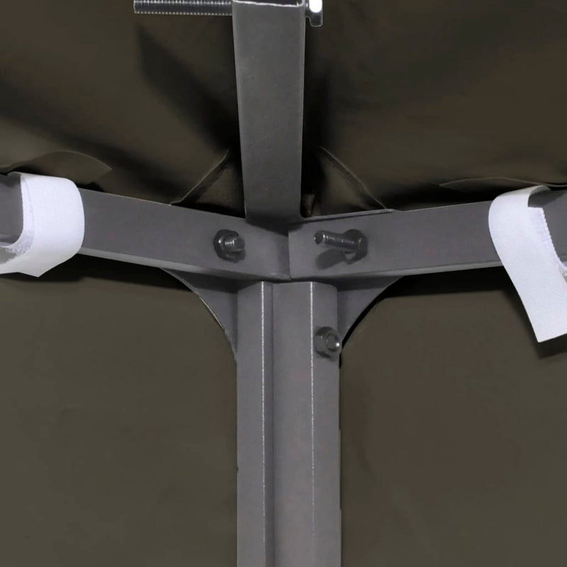 vidaXL 2-Tier Gazebo Top Cover 310 g/m² 4x3 m Anthracite