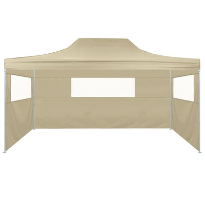 vidaXL Foldable Tent with 3 Walls 3x4.5 m Blue