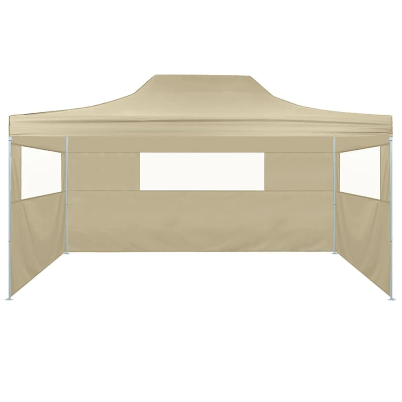 vidaXL Foldable Tent with 3 Walls 3x4.5 m Blue