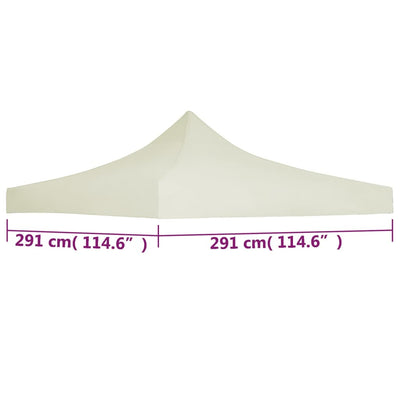 vidaXL Party Tent Roof 3x6 m Anthracite
