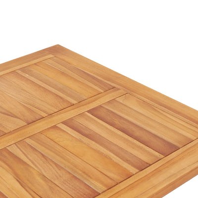 vidaXL 3 Piece Bar Set Solid Teak Wood