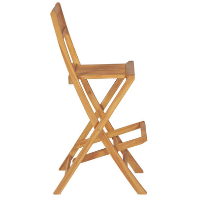 vidaXL 3 Piece Bar Set Solid Teak Wood
