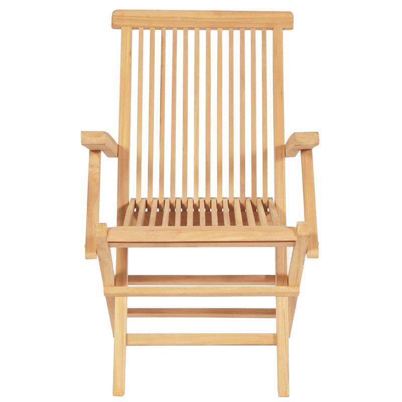 vidaXL 7 Piece Outdoor Dining Set 150-200x100x75 cm Solid Teak Wood