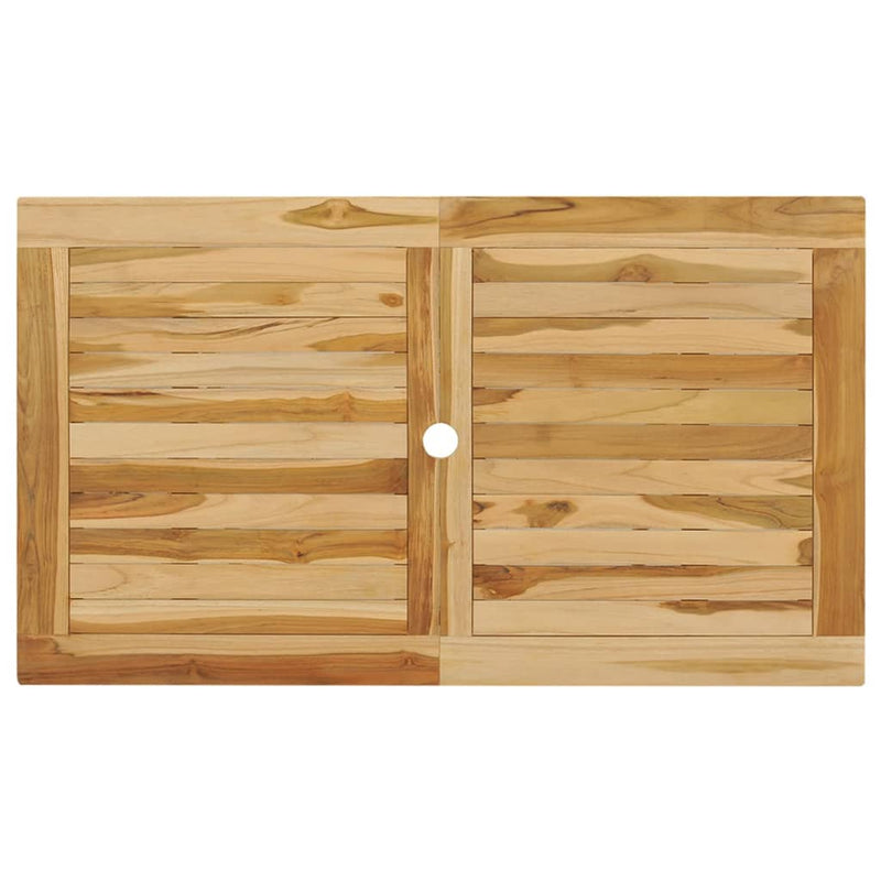 vidaXL 5 Piece Outdoor Dining Set Solid Teak Wood