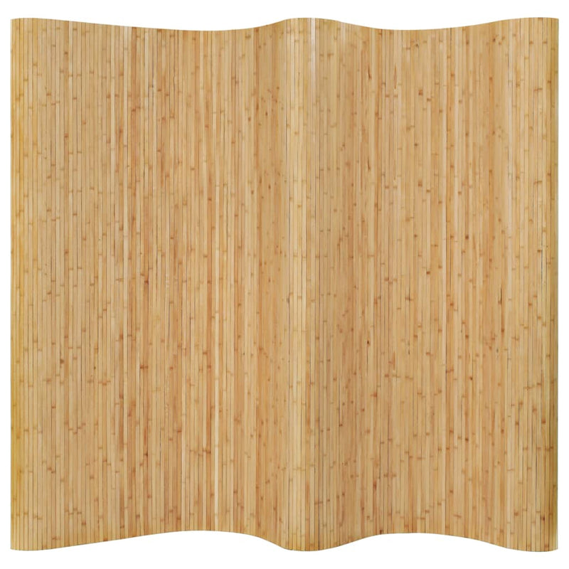 vidaXL Room Divider Bamboo 250x165 cm Natural