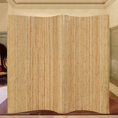 vidaXL Room Divider Bamboo 250x165 cm Natural
