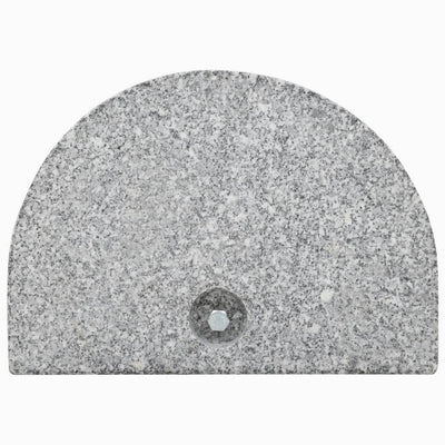 vidaXL Parasol Base Granite 10 kg Curved Grey