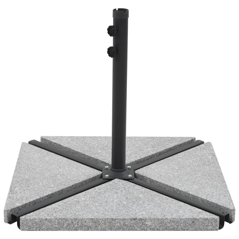 vidaXL Umbrella Weight Plate Granite 15 kg Triangular Grey