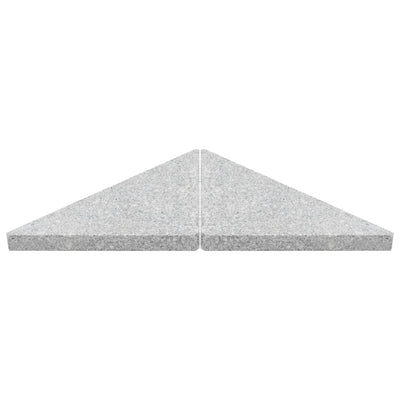 vidaXL Umbrella Weight Plate Granite 15 kg Triangular Grey