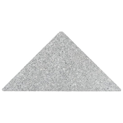 vidaXL Umbrella Weight Plate Granite 15 kg Triangular Grey