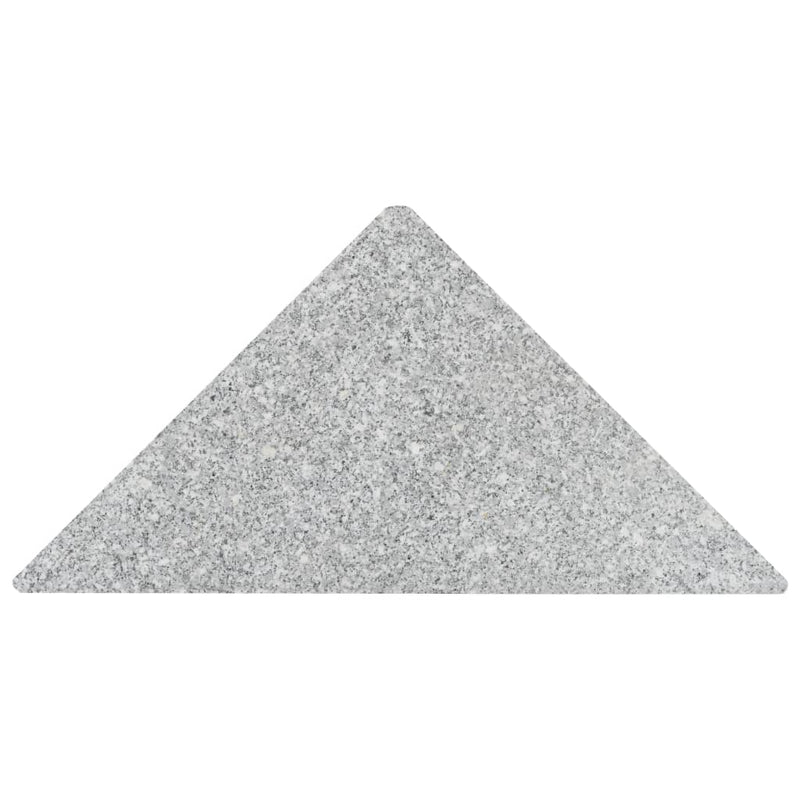 vidaXL Umbrella Weight Plate Granite 15 kg Triangular Grey