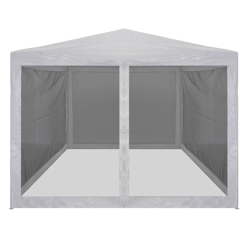 vidaXL Party Tent with 4 Mesh Sidewalls 3x3 m