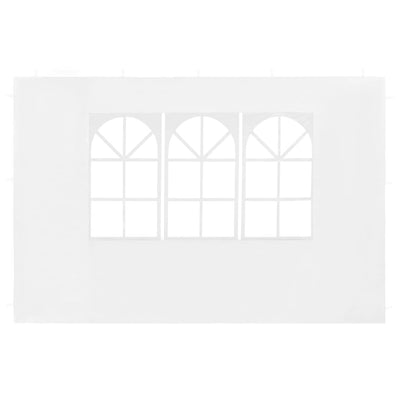 vidaXL Party Tent Sidewall 2 pcs with Window PE Anthracite