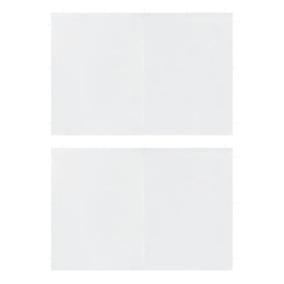 vidaXL Party Tent Sidewall 2 pcs with Zipper PE Anthracite