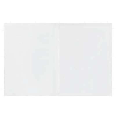 vidaXL Party Tent Sidewall 2 pcs with Zipper PE Anthracite