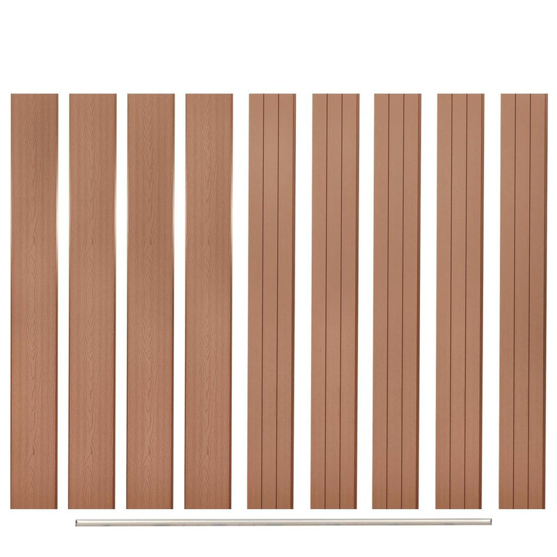 vidaXL Replacement Fence Boards 9 pcs WPC 170 cm Brown