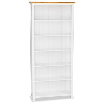vidaXL 6-Tier Bookcase 80x22.5x170 cm Solid Wood Oak