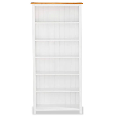 vidaXL 6-Tier Bookcase 80x22.5x170 cm Solid Wood Oak