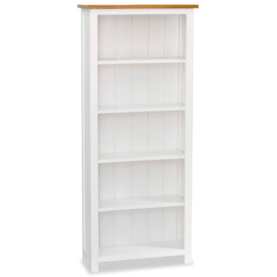 vidaXL 6-Tier Bookcase 80x22.5x170 cm Solid Wood Oak