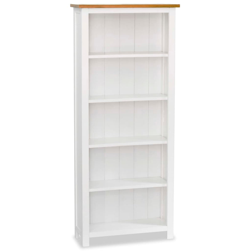 vidaXL 6-Tier Bookcase 80x22.5x170 cm Solid Wood Oak