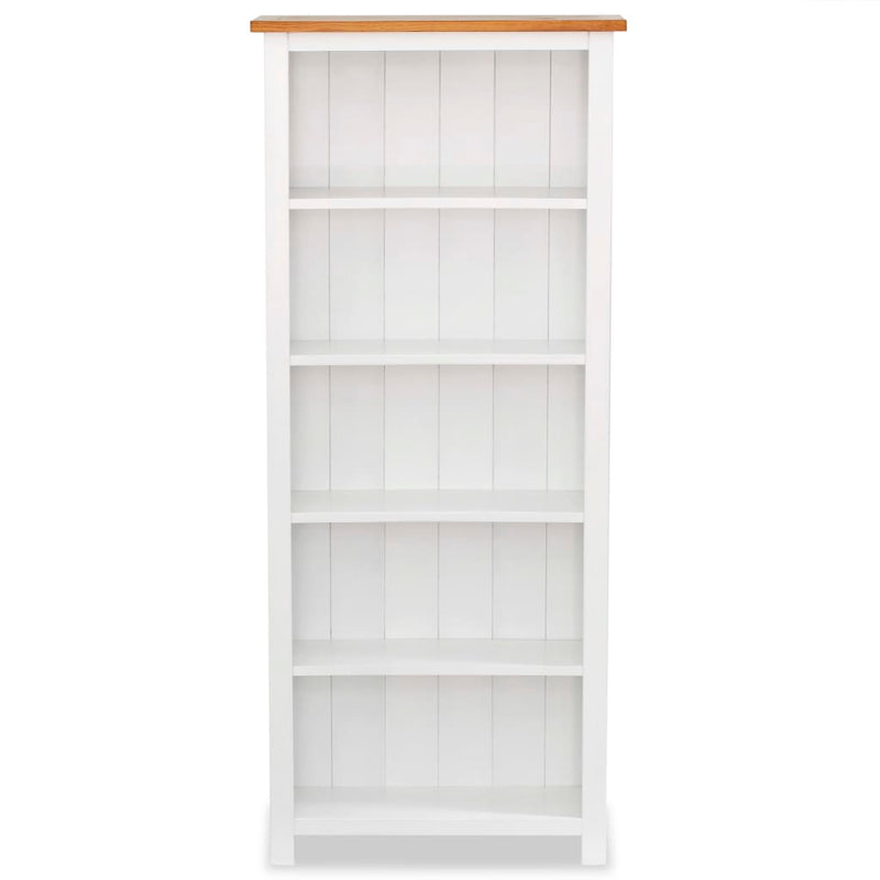 vidaXL 6-Tier Bookcase 80x22.5x170 cm Solid Wood Oak